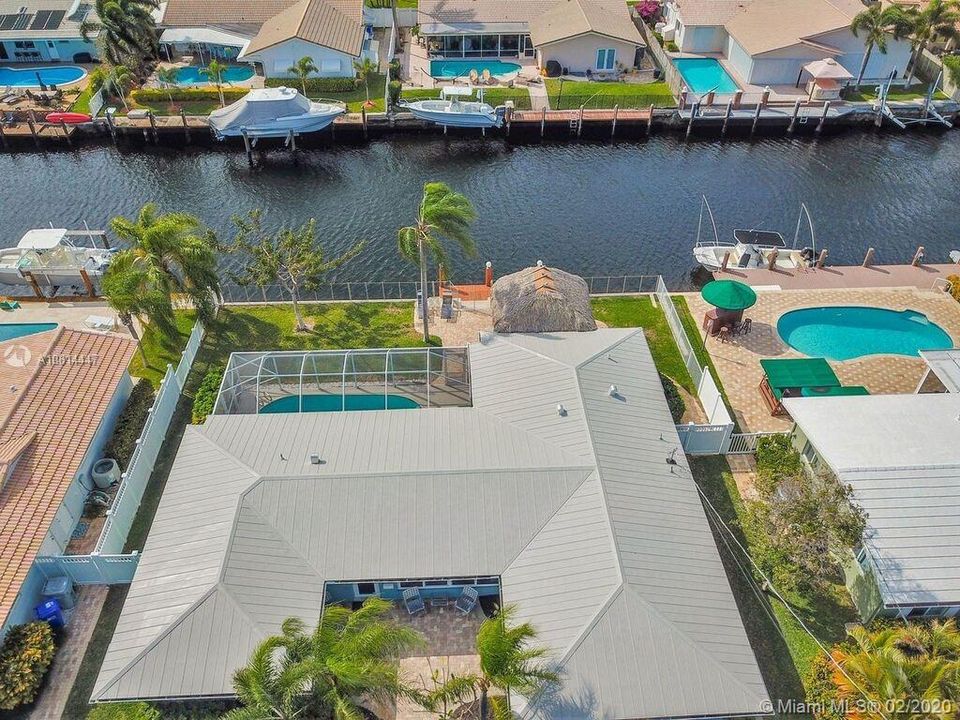Yet another aerial view looking west. Did you check out the new Metal Roof?