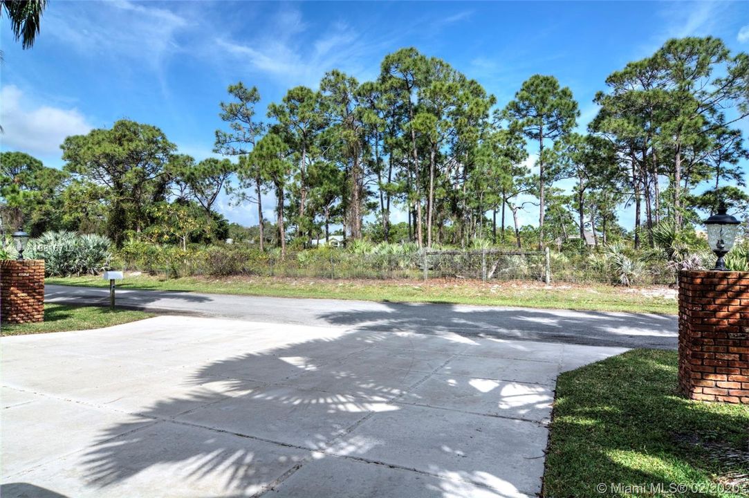State Park property across the street