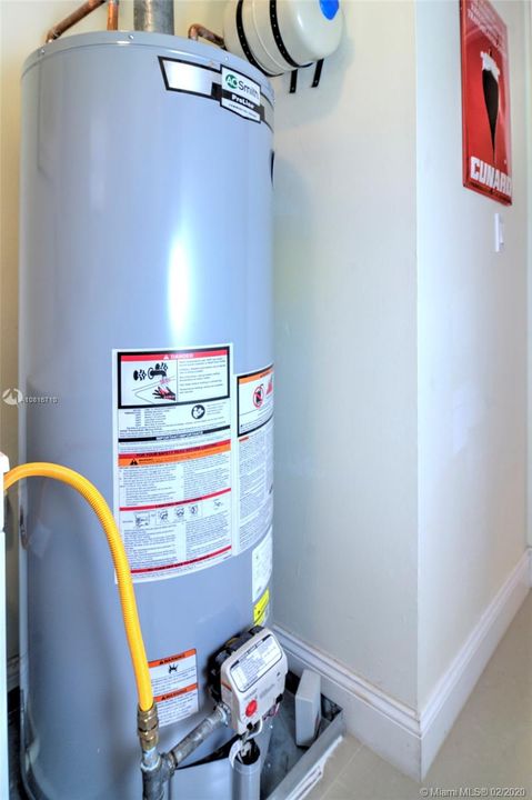 New gas water heater 2019
