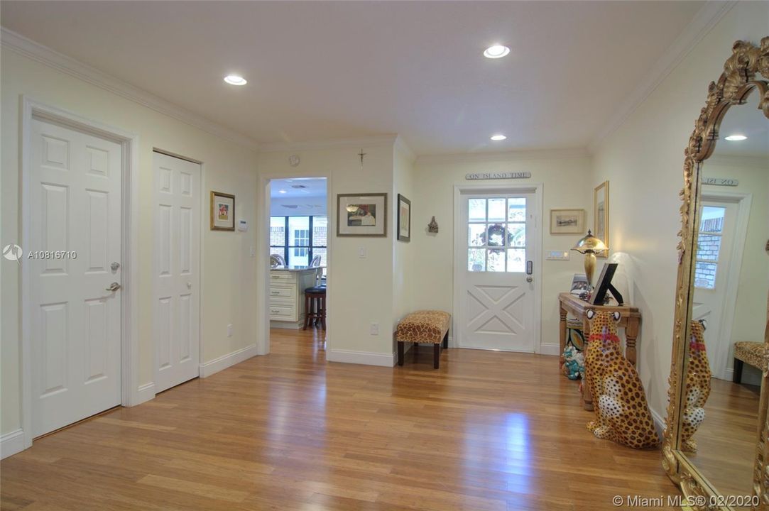 Entry Foyer, bamboo floors