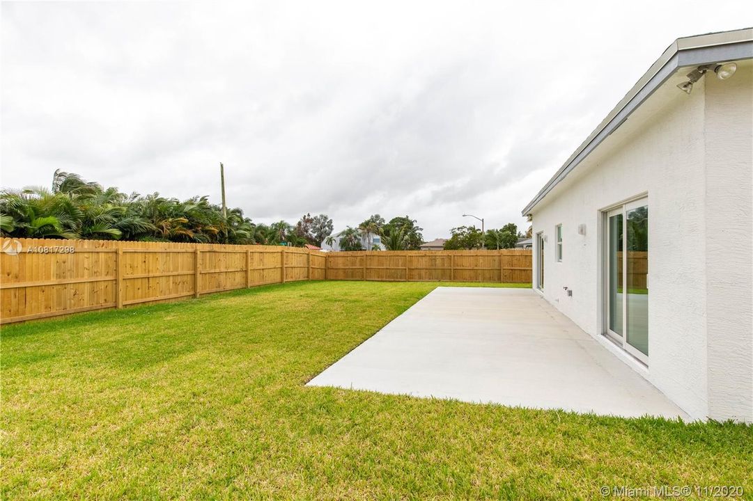 Exterior backyard