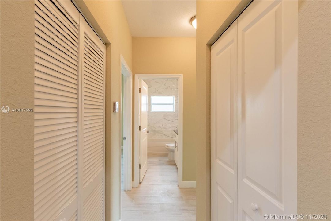 Hallway-bathroom