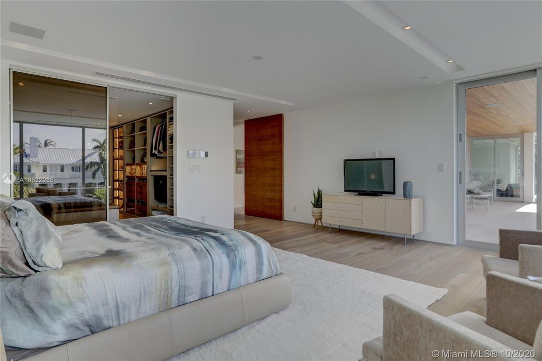 Closet doors open