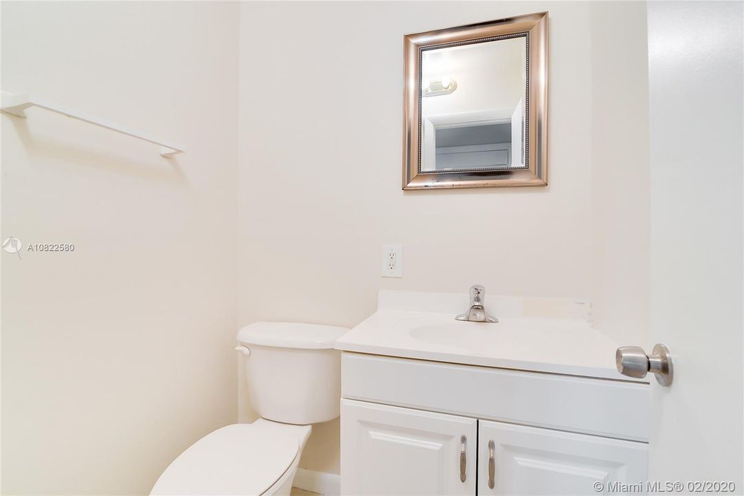Half Bath Located in First Floor