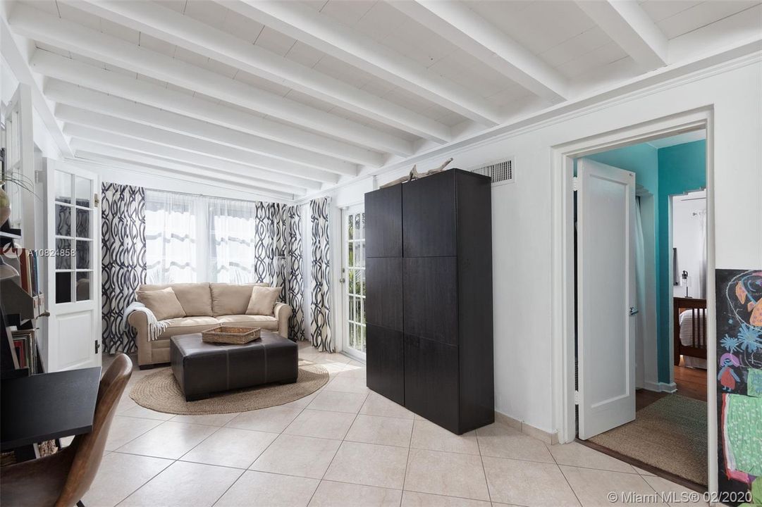 Wonderful transitional room/den/family room off of the master suite.