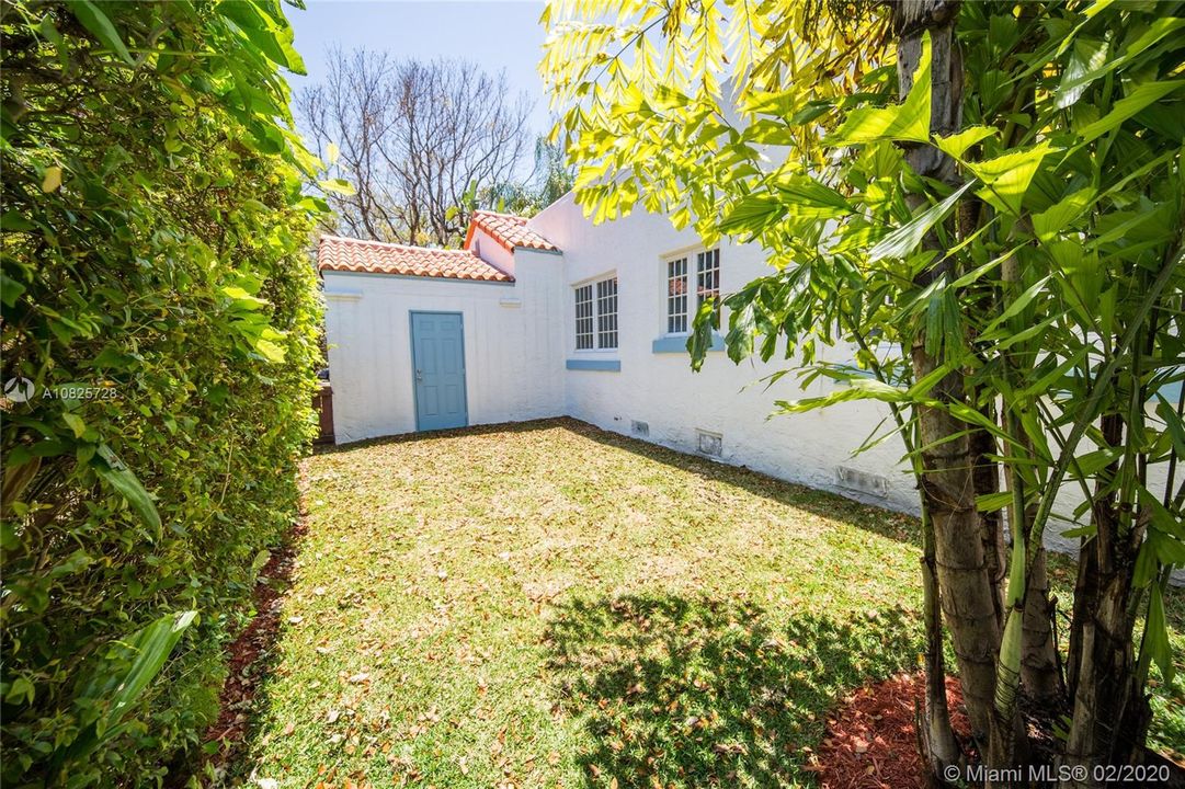 Side Yard , back of Enclosed Garage