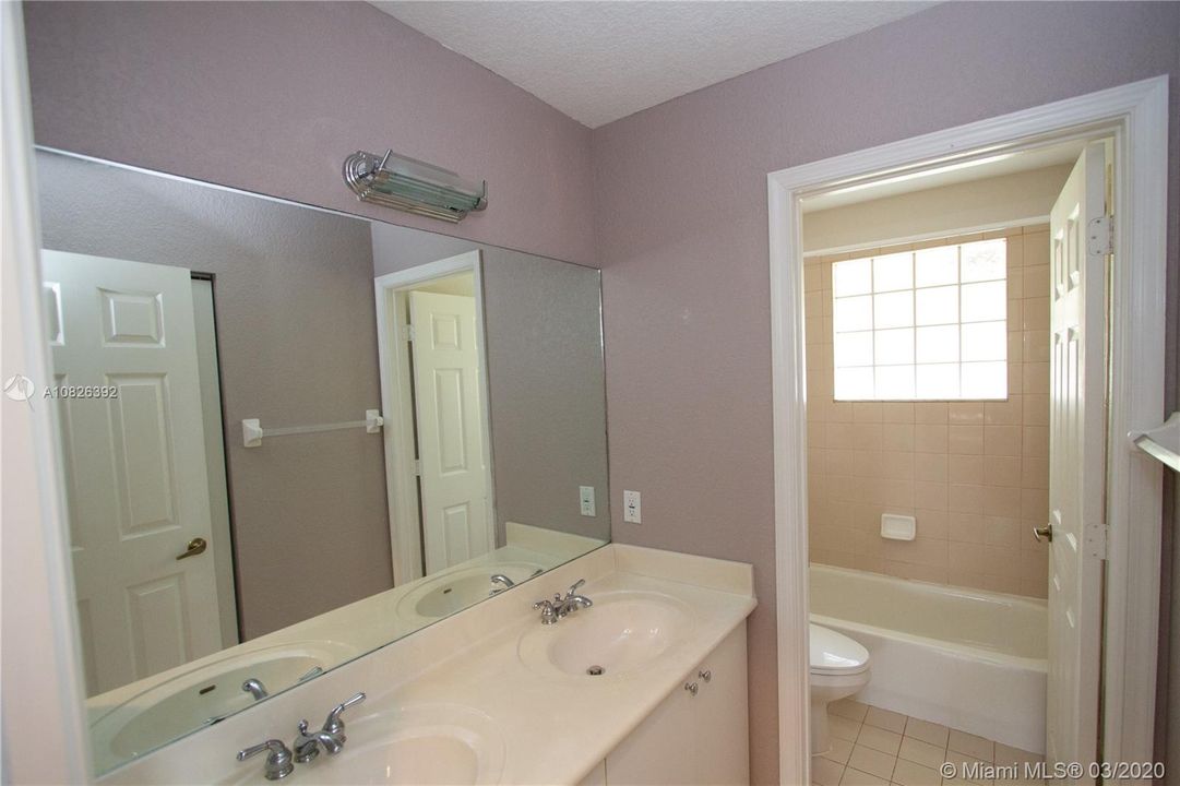 2nd bathroom with dual sinks
