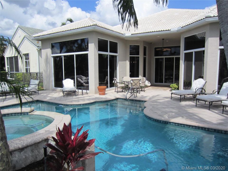 HEATED POOL AND SPA.