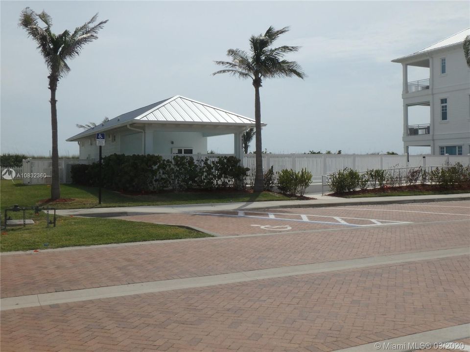 Unobstructed view ocean view area over the pool fence to the SE from the lot