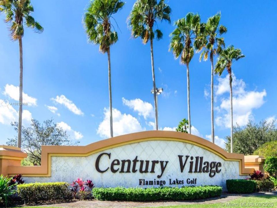 CENTURY VILLAGE ENTRANCE