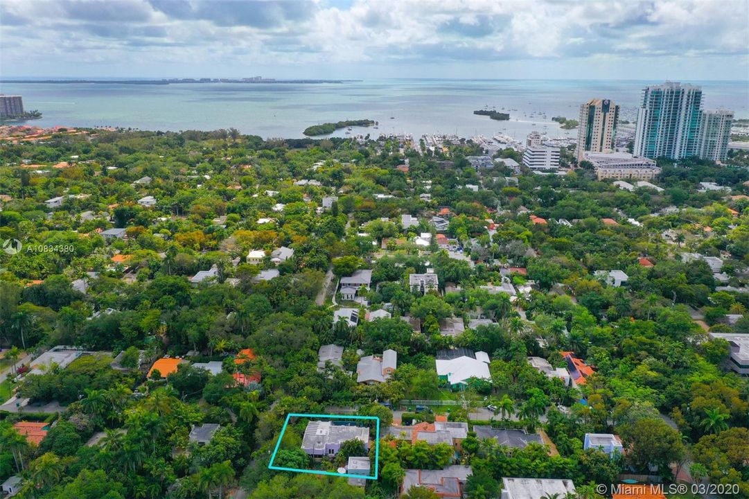 Blocks from the water and downtown Coconut Grove