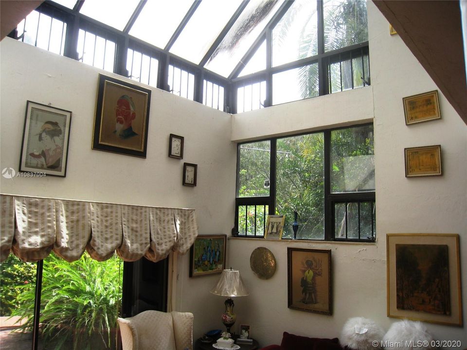 Almost like glass ceilings, in living room