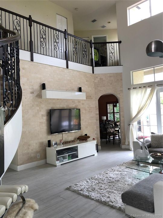 Open living room with lots of natural light