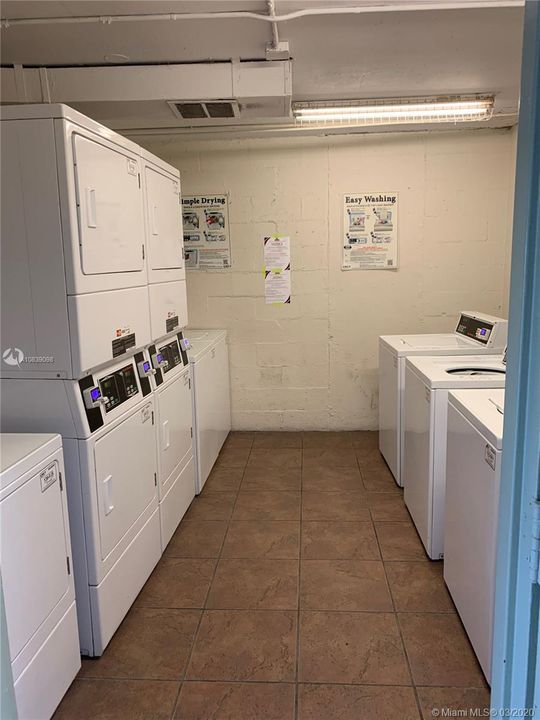 laundry room on each floor