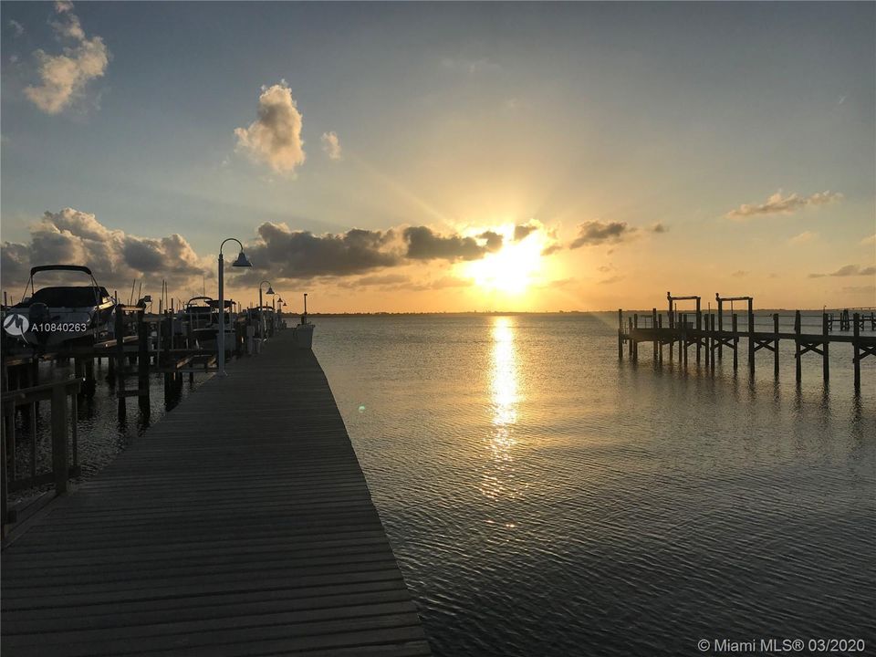 Sunset from the dock.