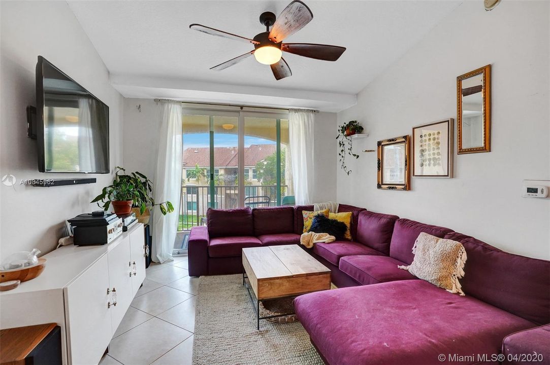 Family room leading out onto Balcony