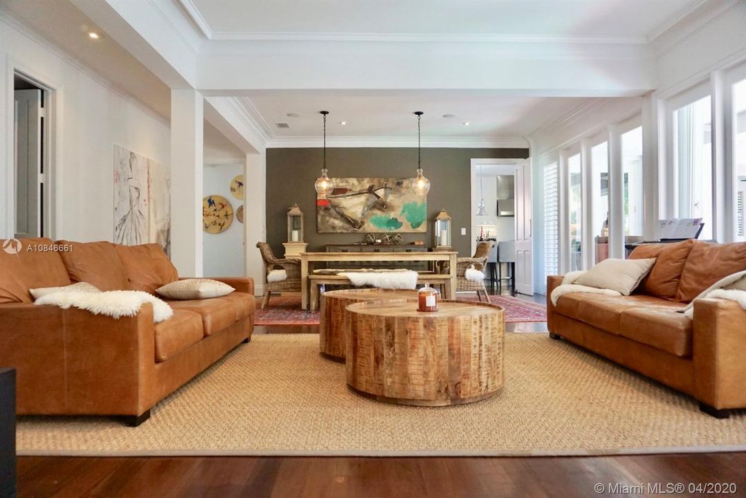 Spacious Living and Dining rooms that open to terrace