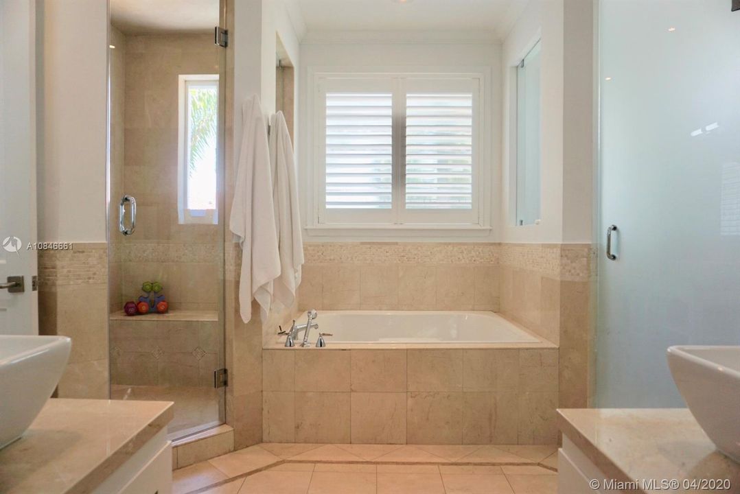 Master Bathroom with private toilet area