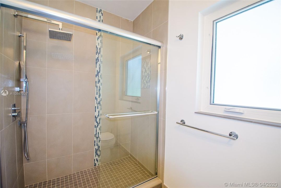 Shower in second bathroom