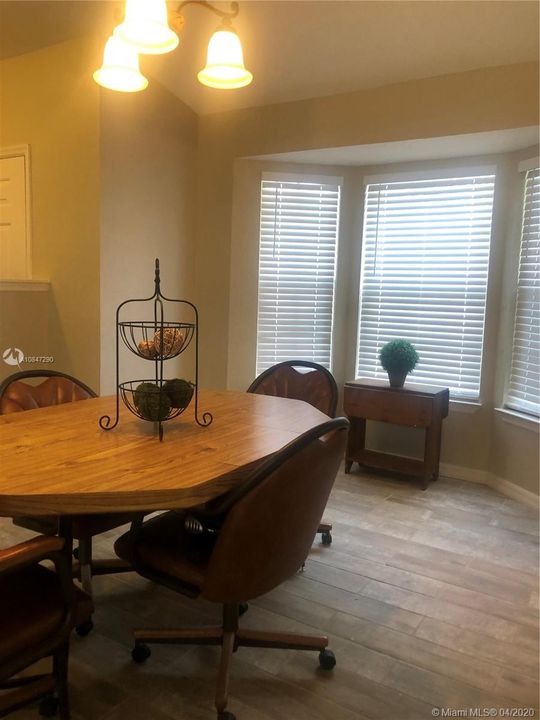 Dining are beautiful tiled floors