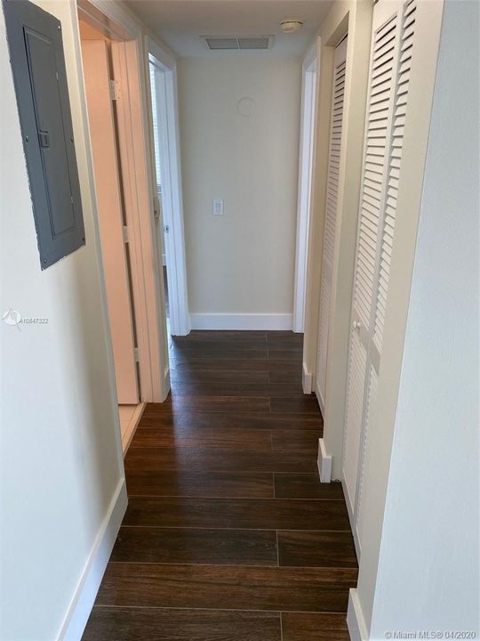 Hallway to Bedrooms from Living Room