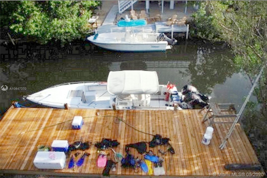 Dock with Divers Scuba Gear