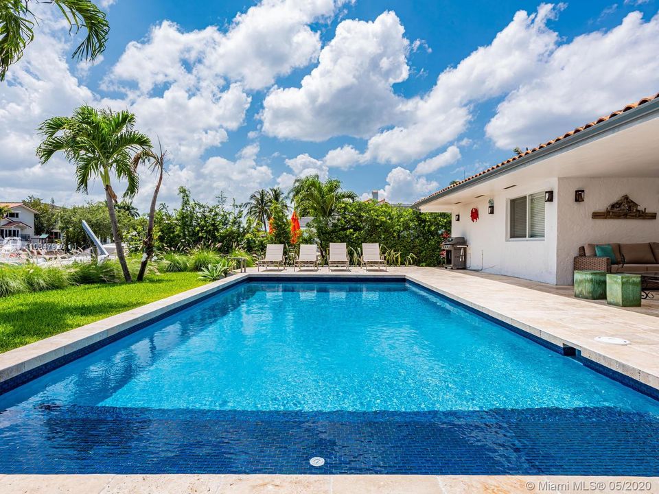 Modern designed pool