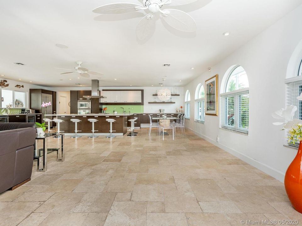 Large open concept with modern design