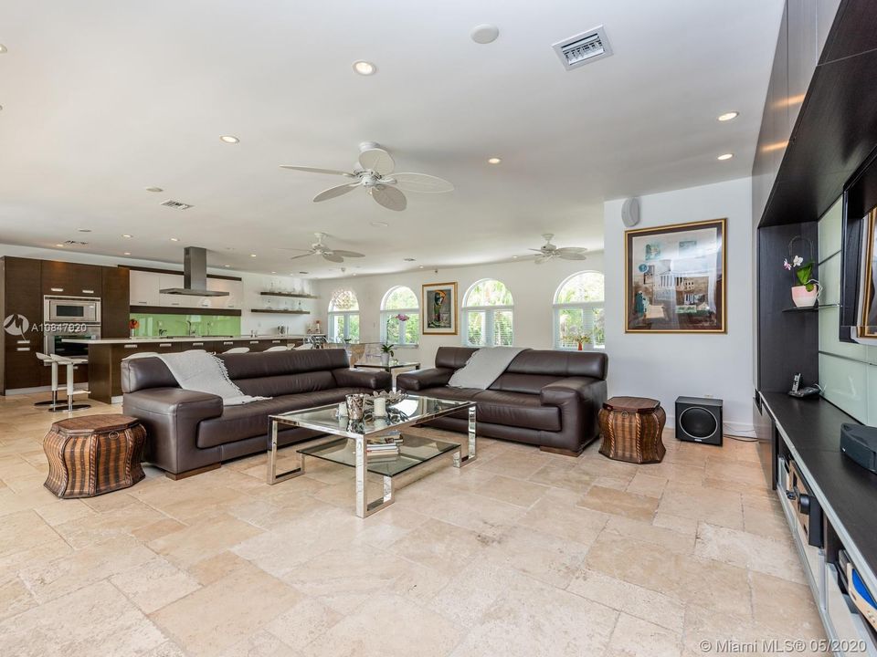Open living area with bright natural light