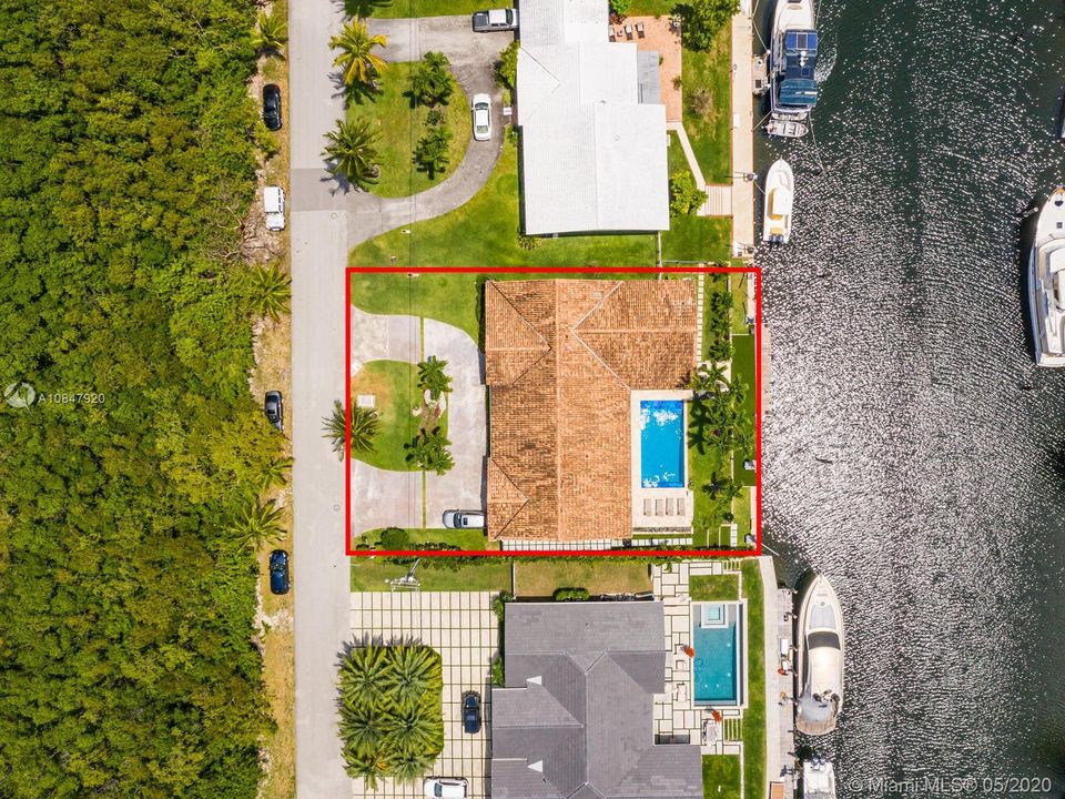 Aerial image of property with
