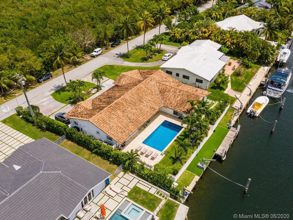 Nice view of dock area demonstrating 100 foot water frontage