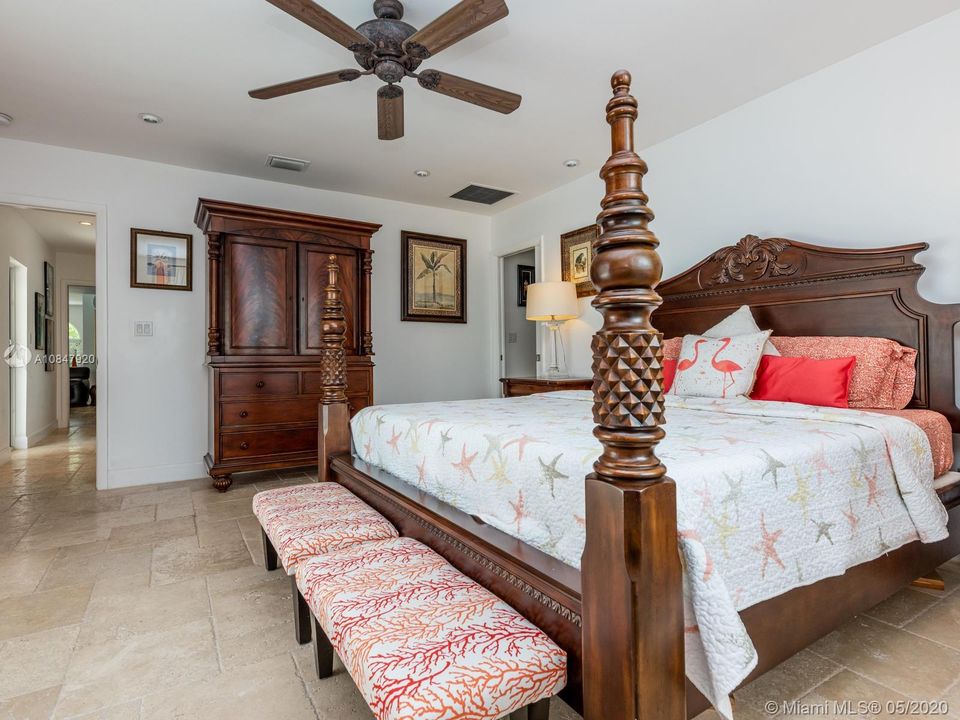 Master suite retreat offers beautiful views while maintaining secluded privacy