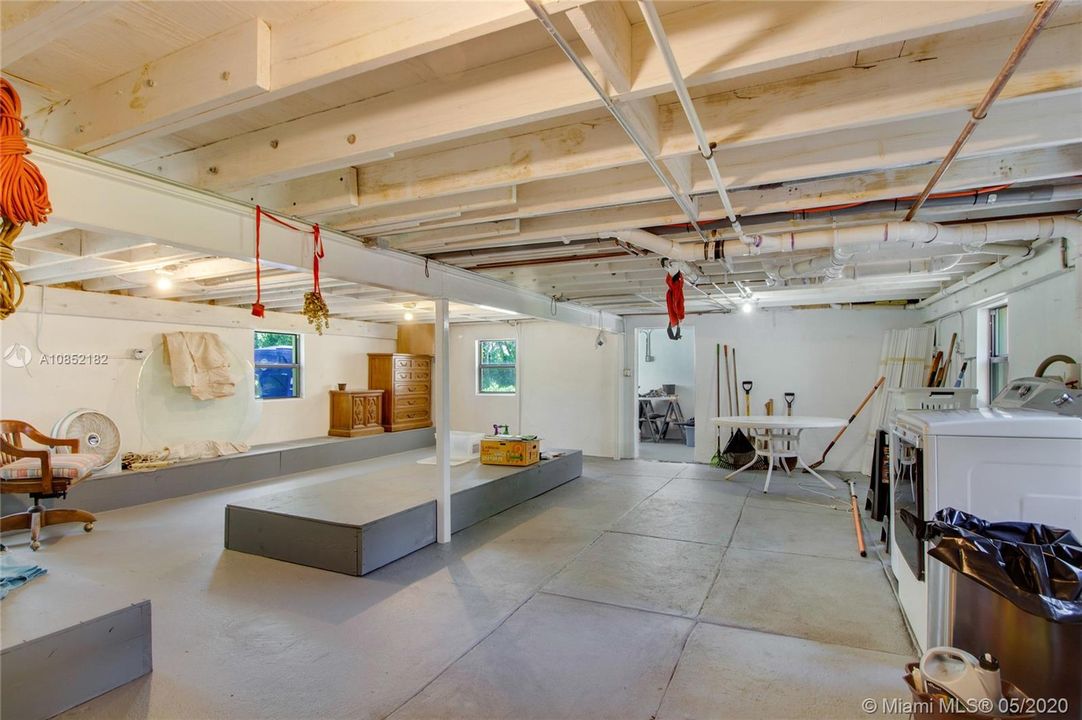 Large Basement--There is a Laundry Area here and another in the Living Area.