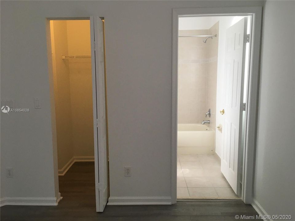 Second bedroom walk in closet and bathroom