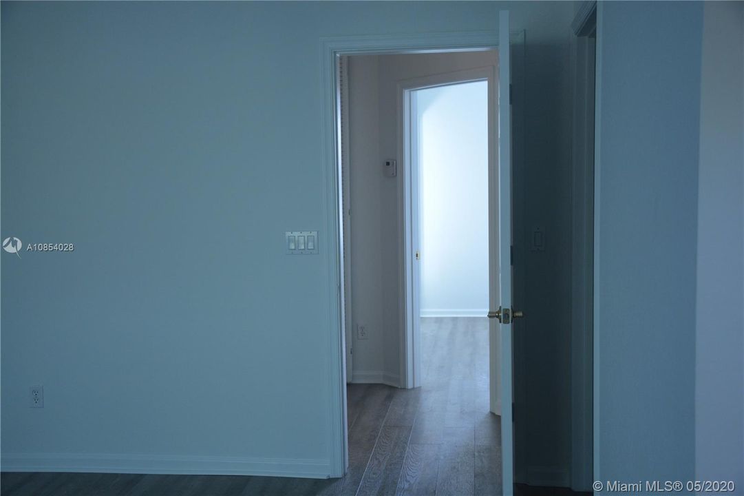 Master bedroom doorway