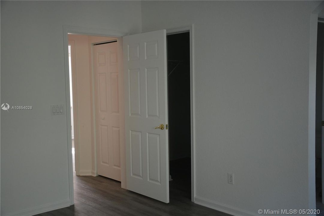 Master bedroom doorway