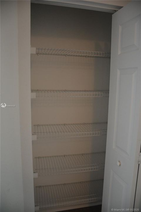 Linen closet inside