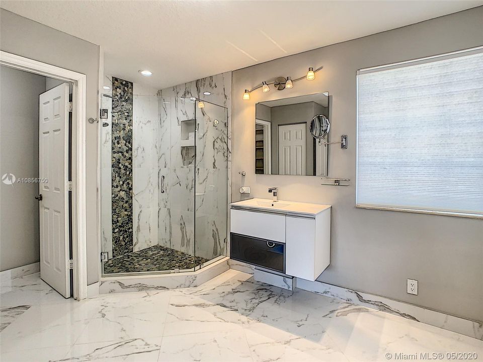 master bath with his and hers sinks