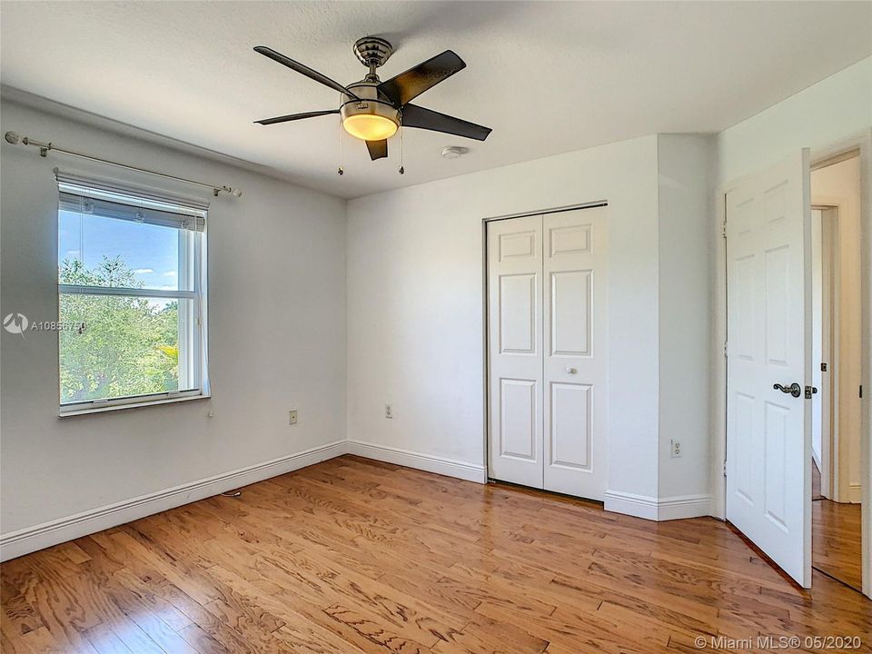 bedroom #2 with closet, beautiful lake views
