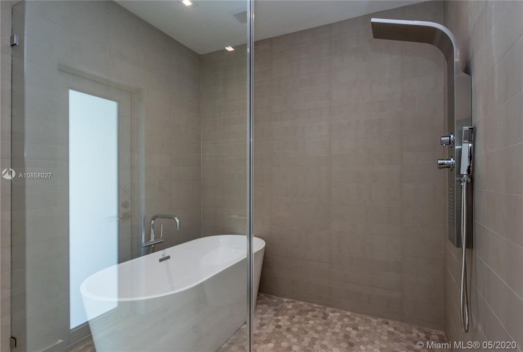 Pamper yourself in the luxury shower room.