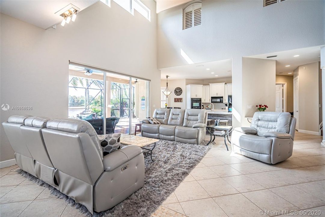 Great room open to newly updated kitchen