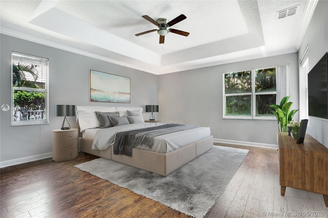 Virtually Staged Photo To Show Range of Decor Options for This Space