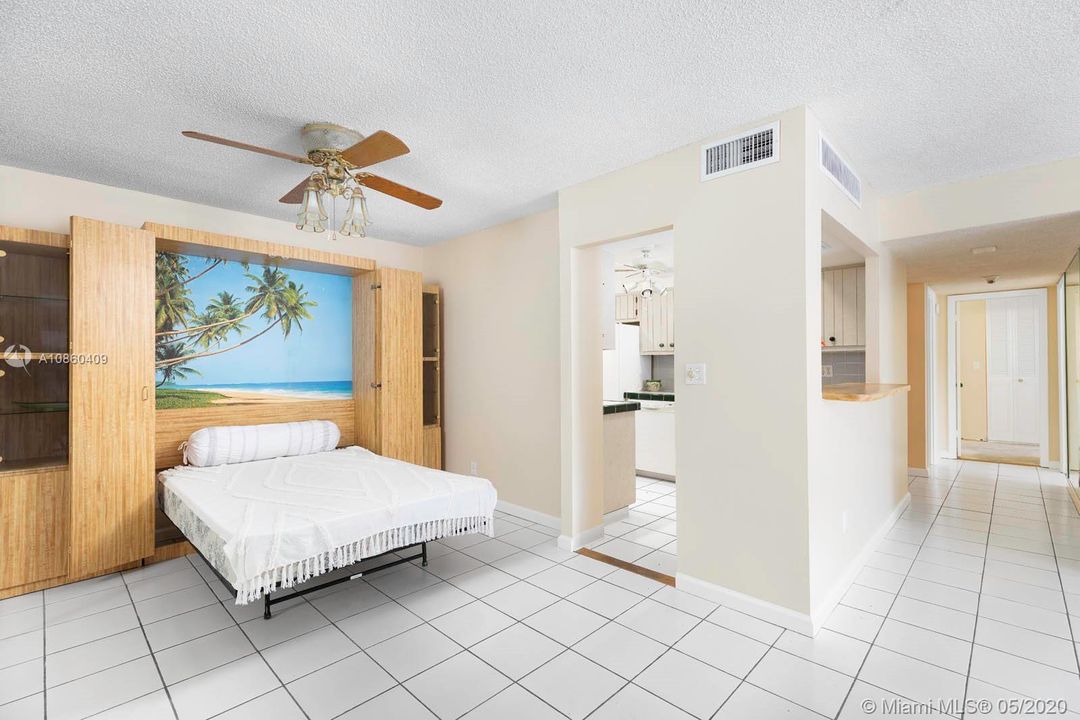 Flex space with a murphy bed.
