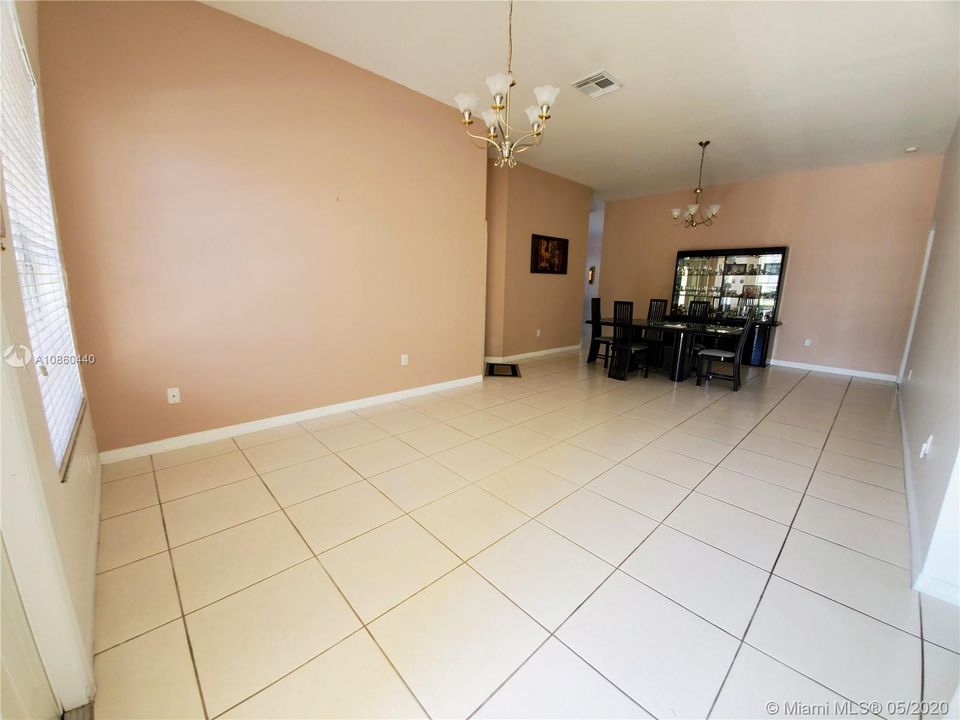 Upon entering the Home you have the Living Room / Dining Room area.