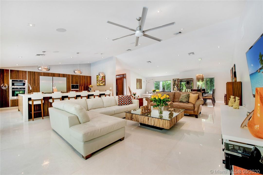 Fabulous Integration Of Kitchen And Family Room