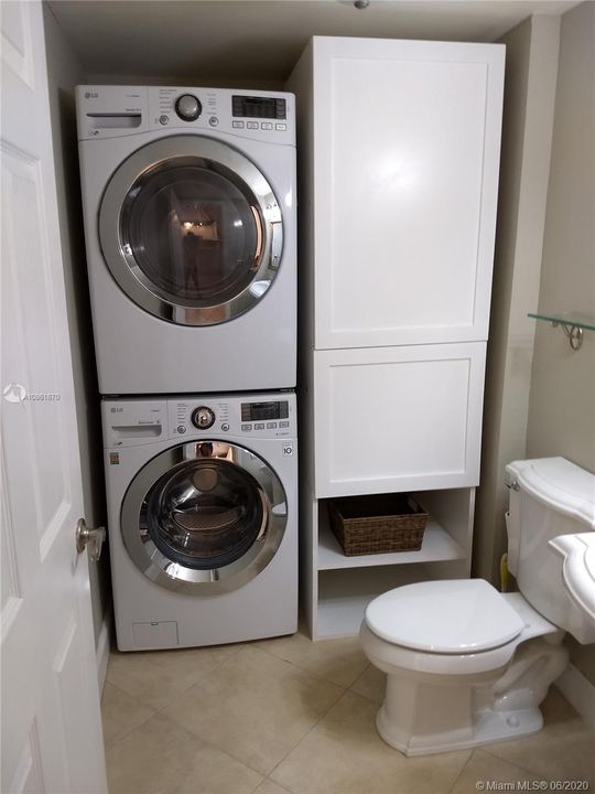 New Full Size Washer/Dryer & Remodeled 1/2 Bath