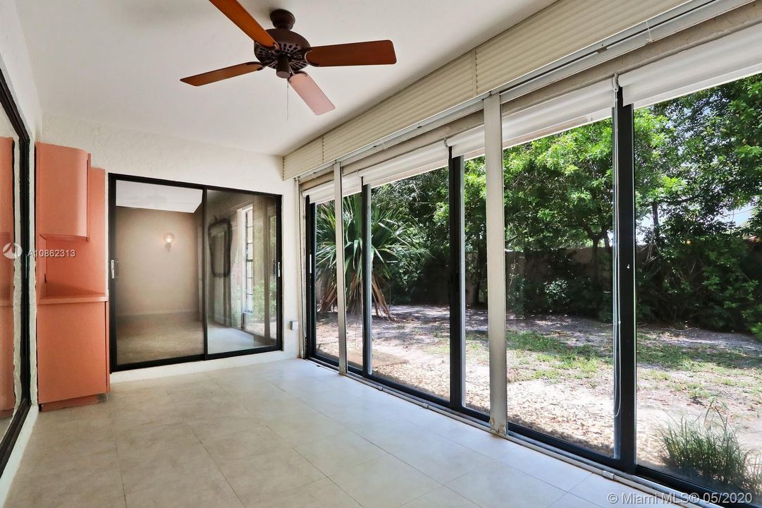 Enclosed & Tiled Patio