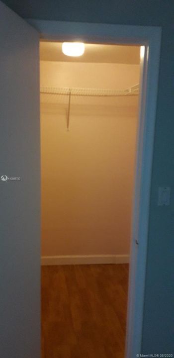 Master bed closet