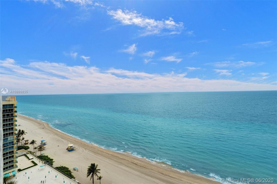 Directly on the ocean. Amazing views.