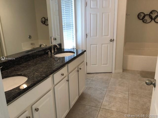 master bath has dual sinks